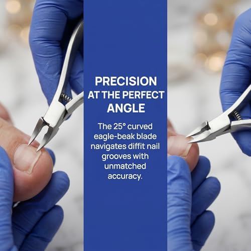 Zivoy | Straight Edge Toenail Clipper for Thick & Ingrown Nails (Blue)