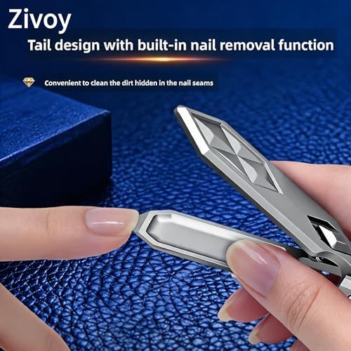 Zivoy | Long-Handle Extra-Sharp Angled Nail Clipper for Ingrown & Thick Nails
