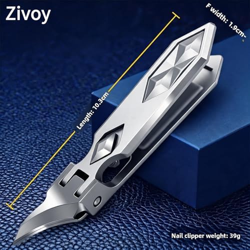 Zivoy | Long-Handle Extra-Sharp Angled Nail Clipper for Ingrown & Thick Nails
